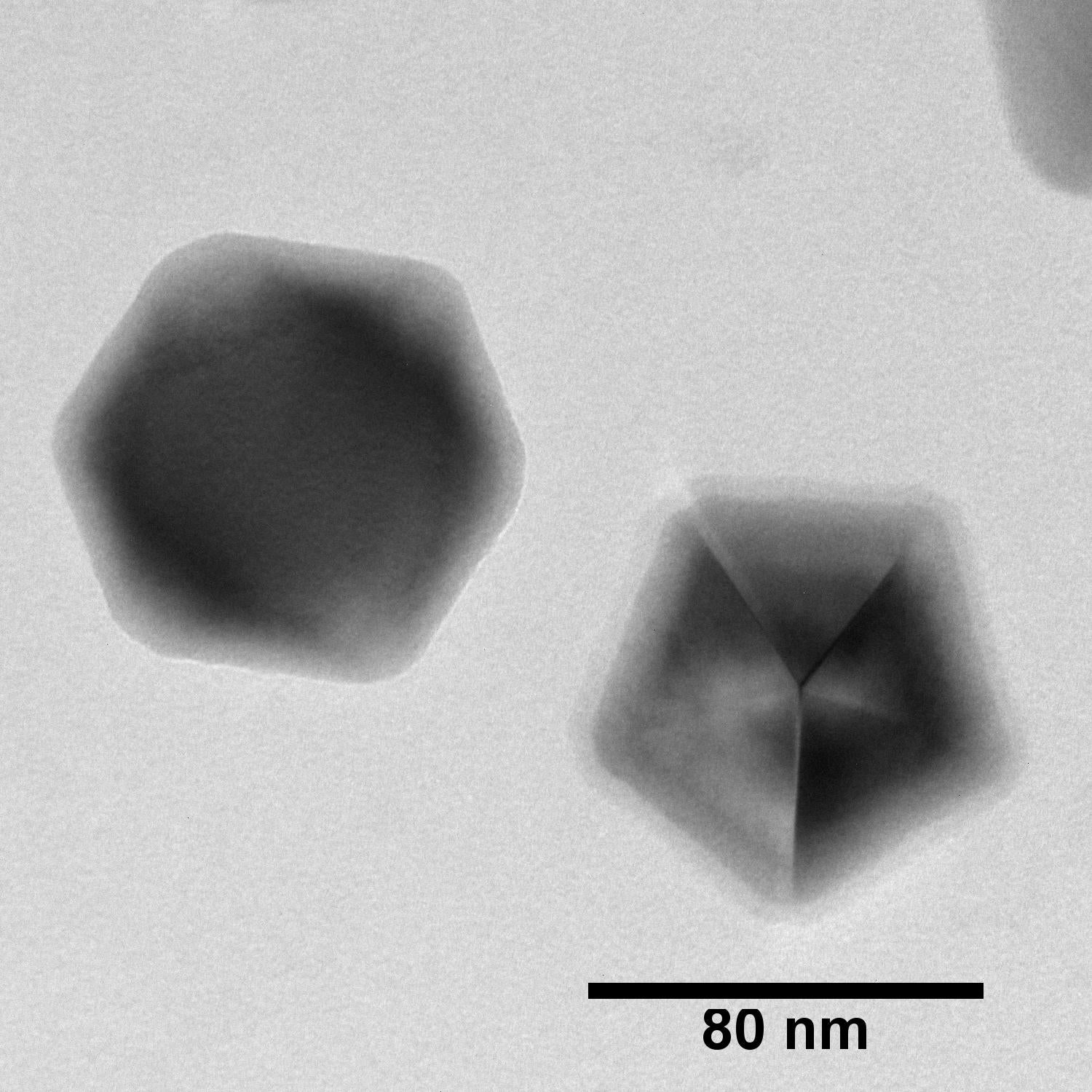 A TEM micrograph of aluminum oxide nanoparticles.