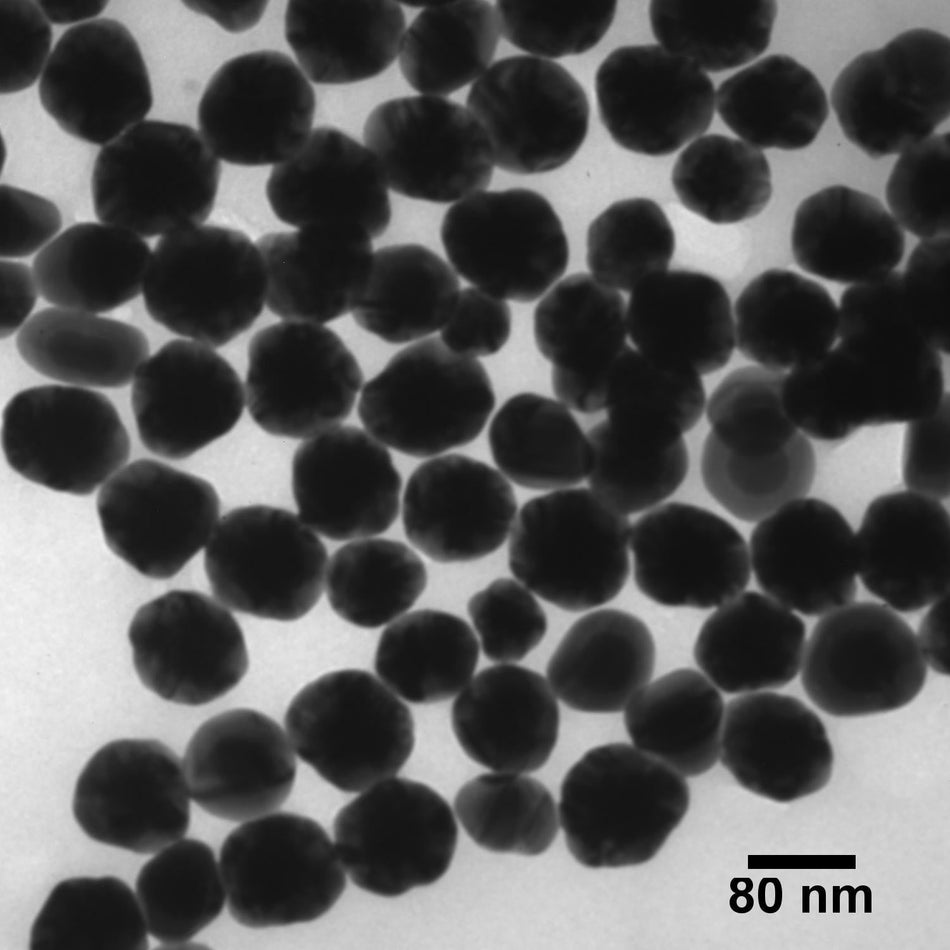 80 nm Silver Shelled Gold Nanospheres