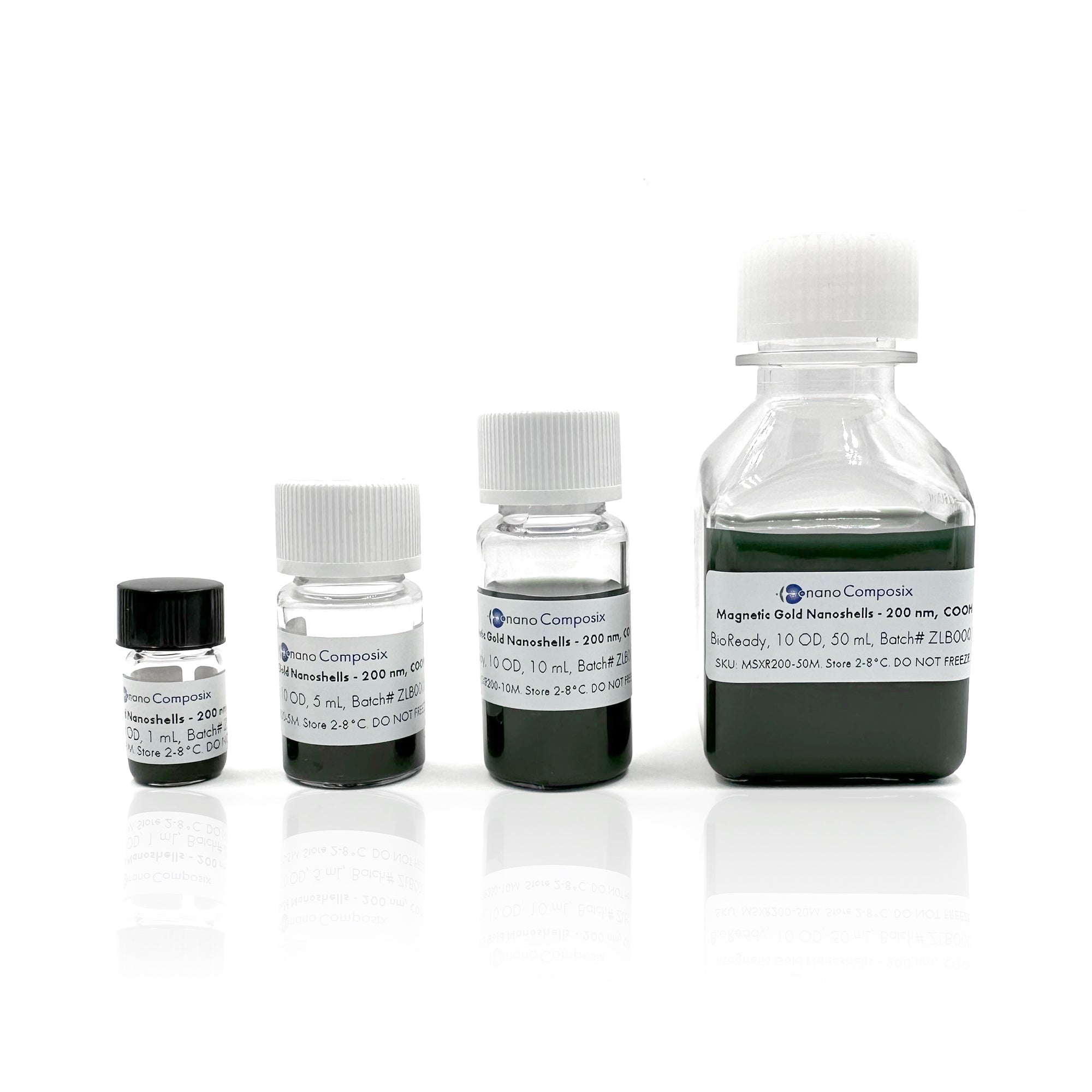 200 nm BioReady Magnetic Gold Nanoshells - nanoComposix